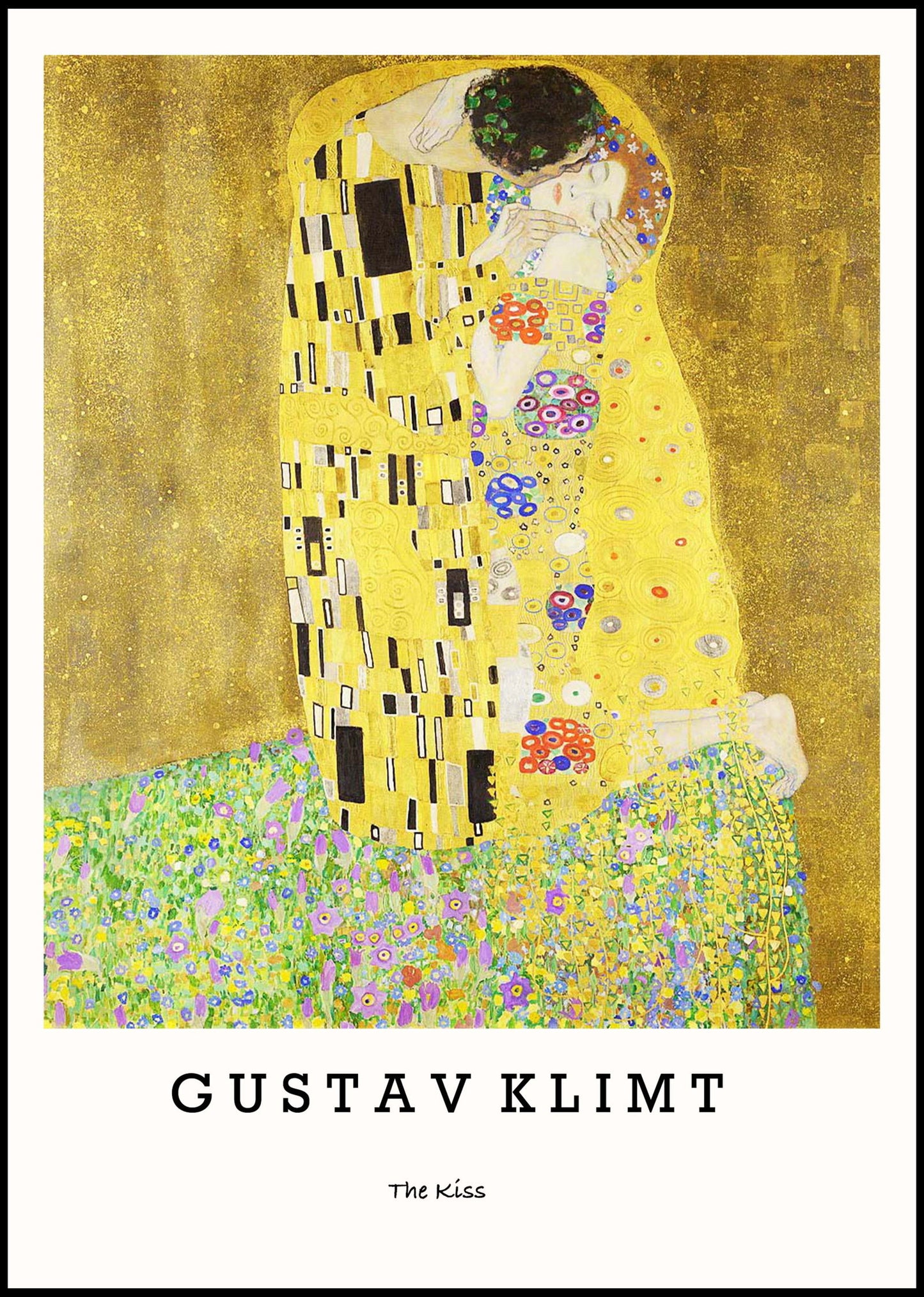 Gustav Klimt - The Kiss Poster - Hakyarts