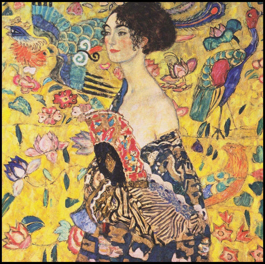 Gustav Klimt - Woman with Fan - Hakyarts