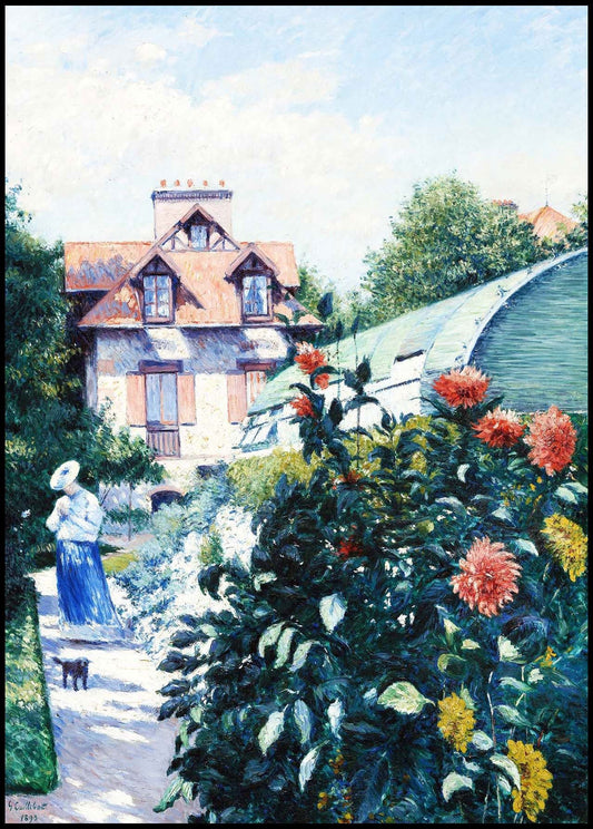 Gustave Caillebotte - Dahlias 'Garden at Petit Gennevilliers' - Hakyarts