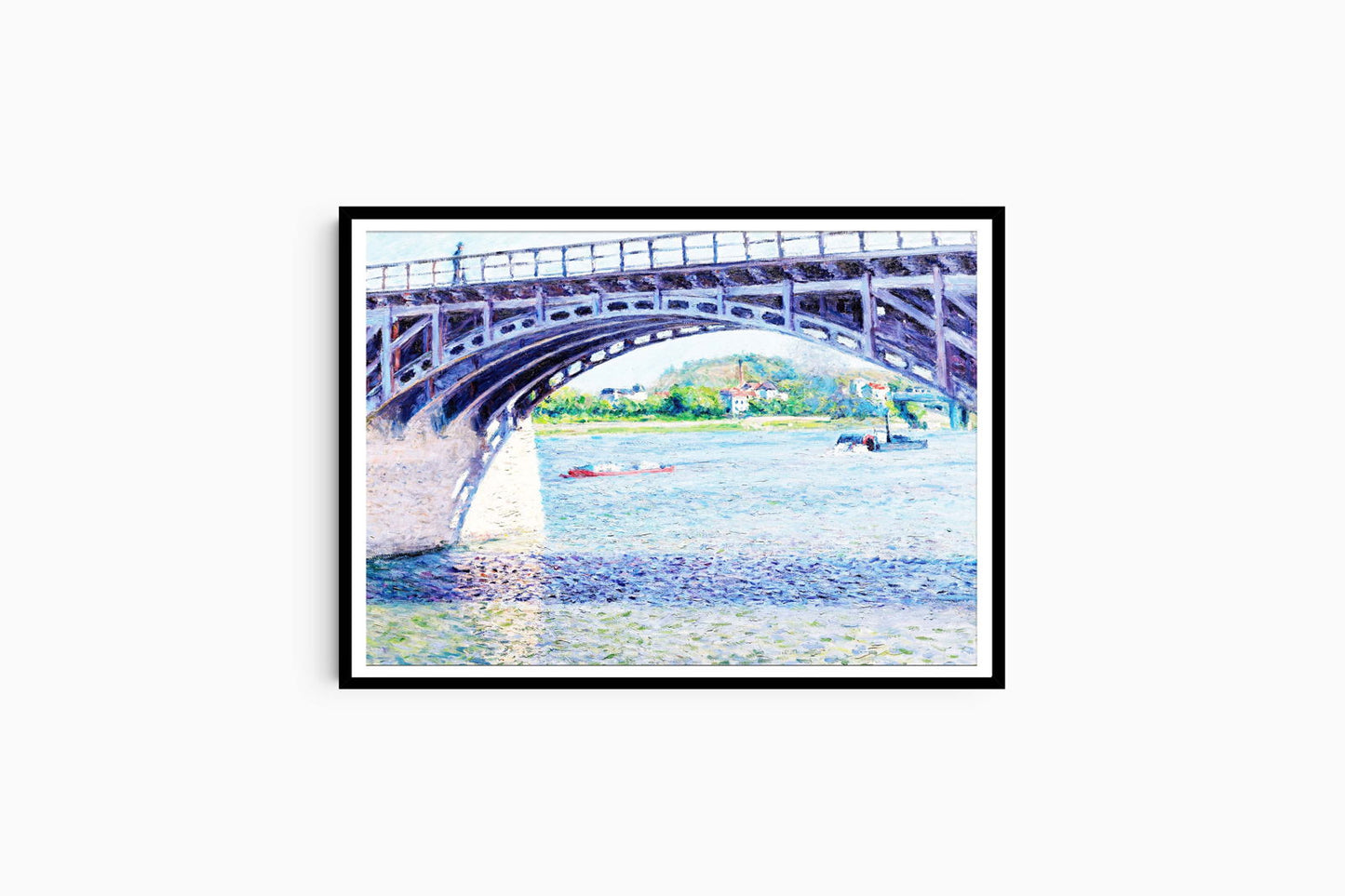 Gustave Caillebotte - Le Pont d’Argenteuil et la Seine - Hakyarts