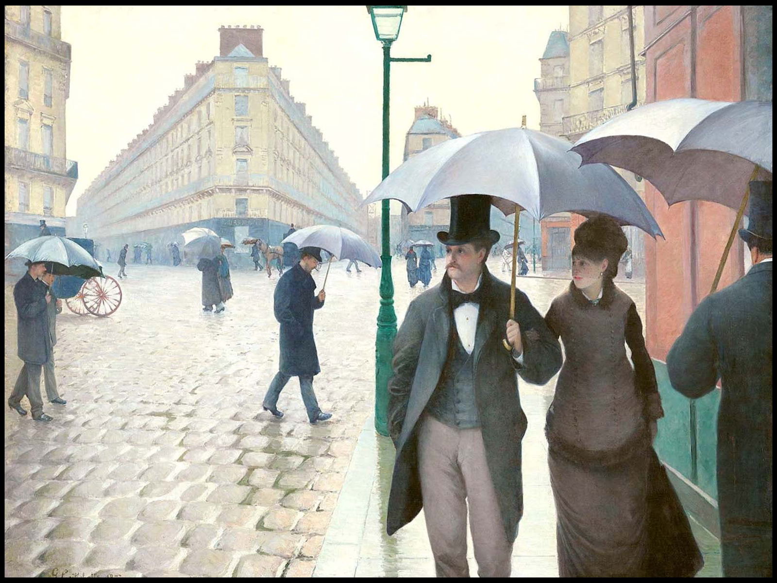 Gustave Caillebotte - Rue De Paris - Hakyarts