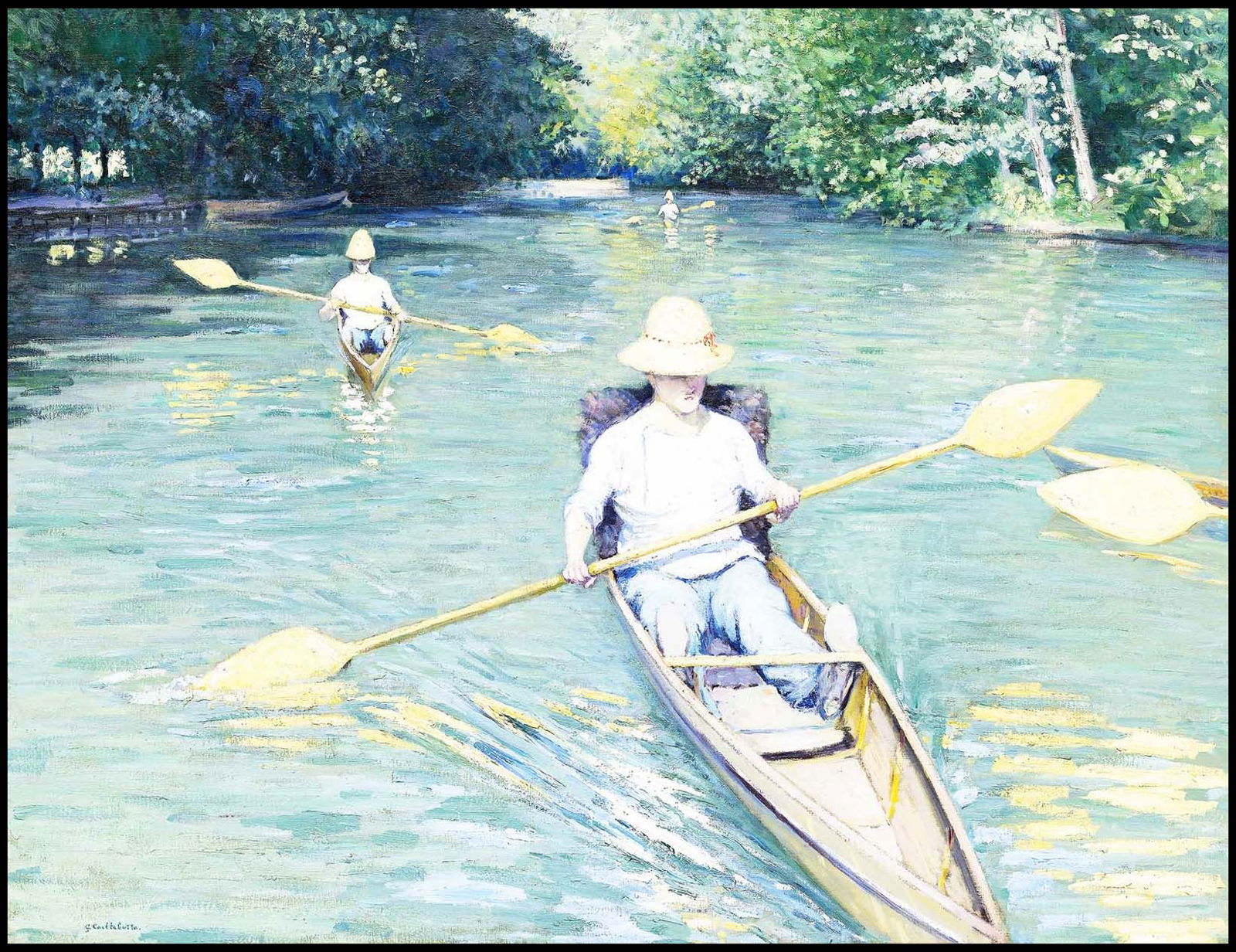 Gustave Caillebotte - Skiffs on the Yerres - Hakyarts