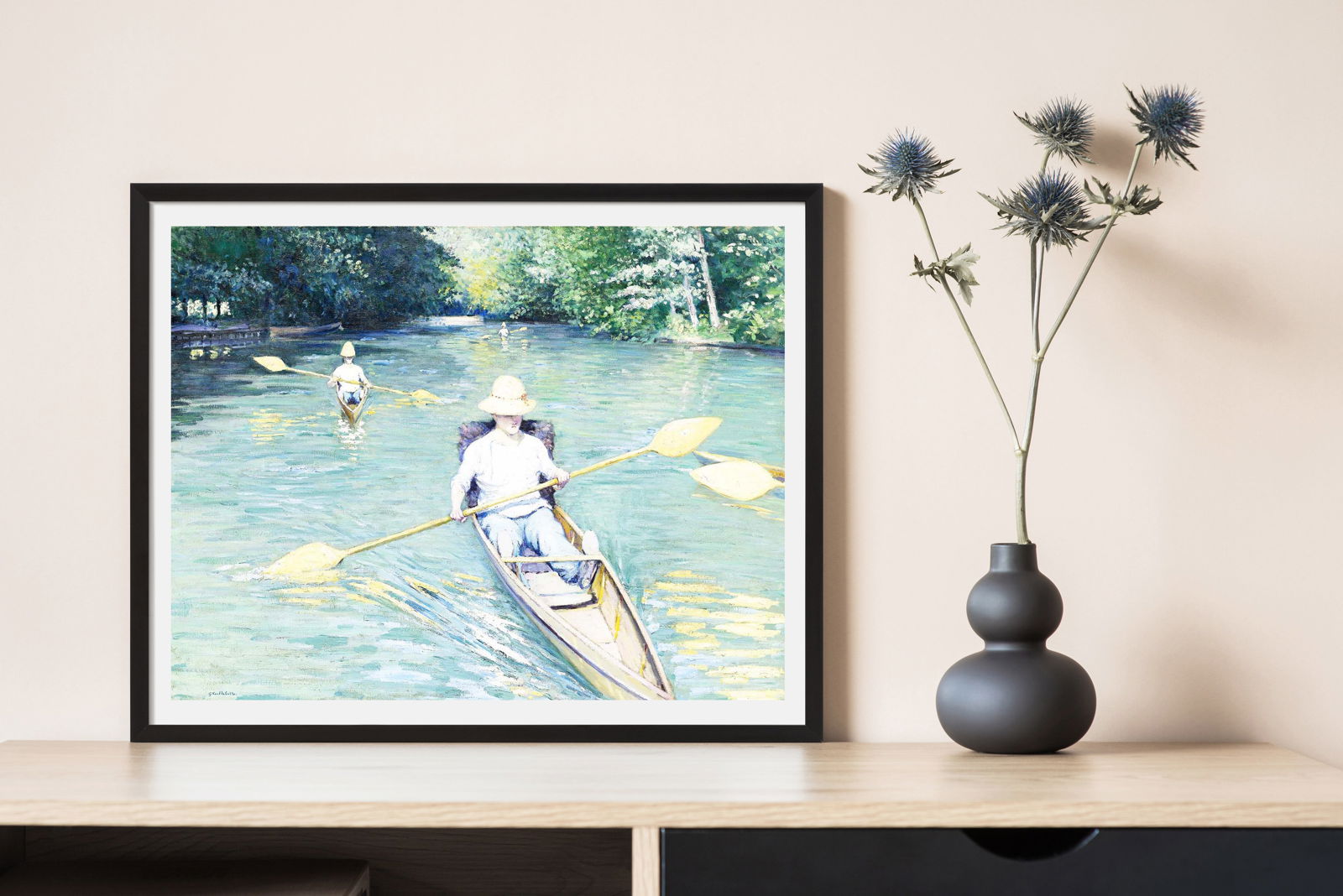 Gustave Caillebotte - Skiffs on the Yerres - Hakyarts