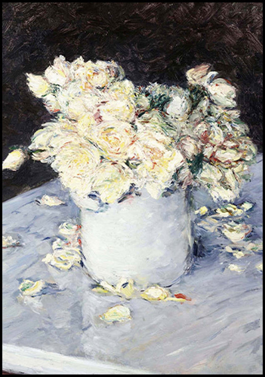 Gustave Caillebotte - Yellow Roses in a Vase - Hakyarts