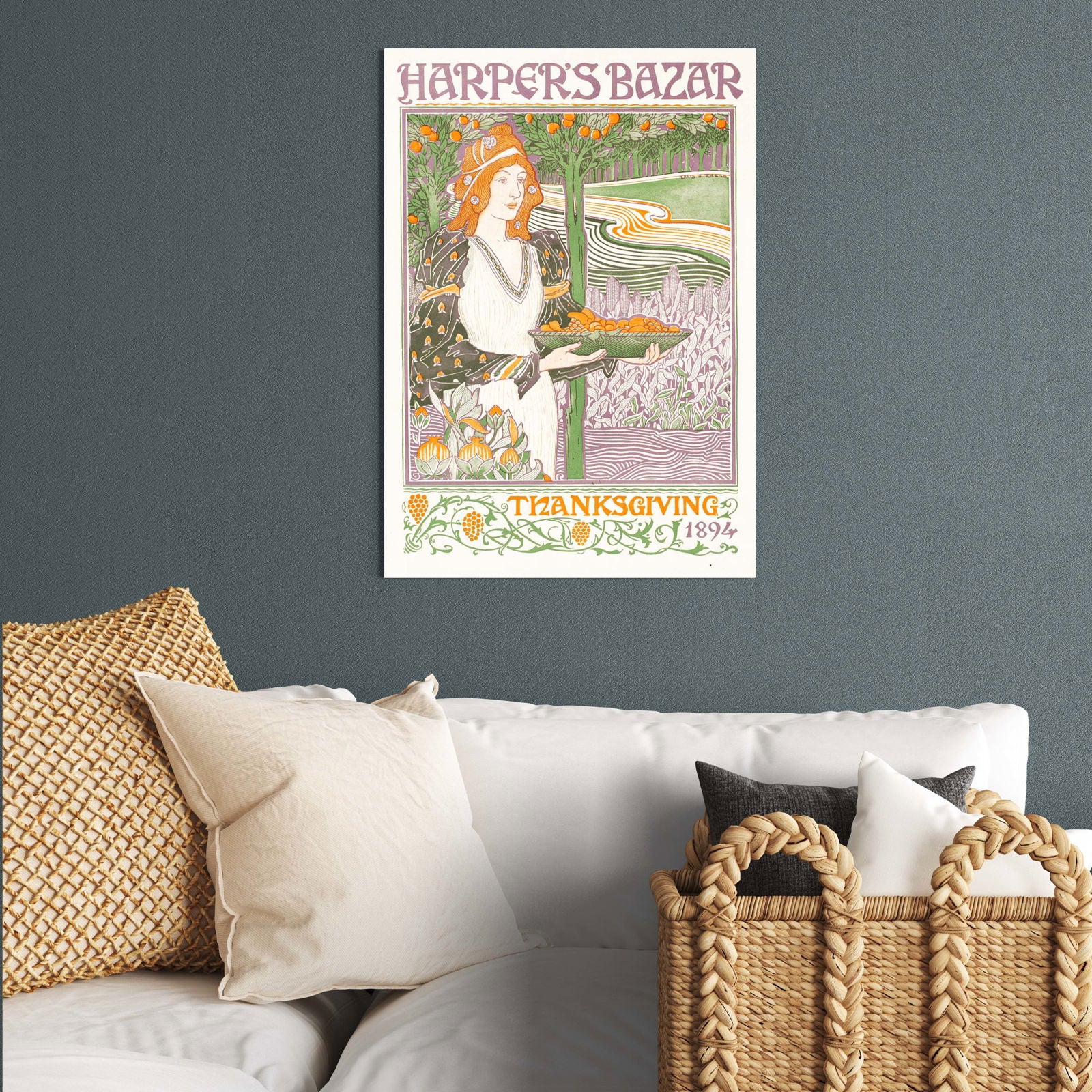 Harper's Bazar - Thanksgiving Poster - Hakyarts