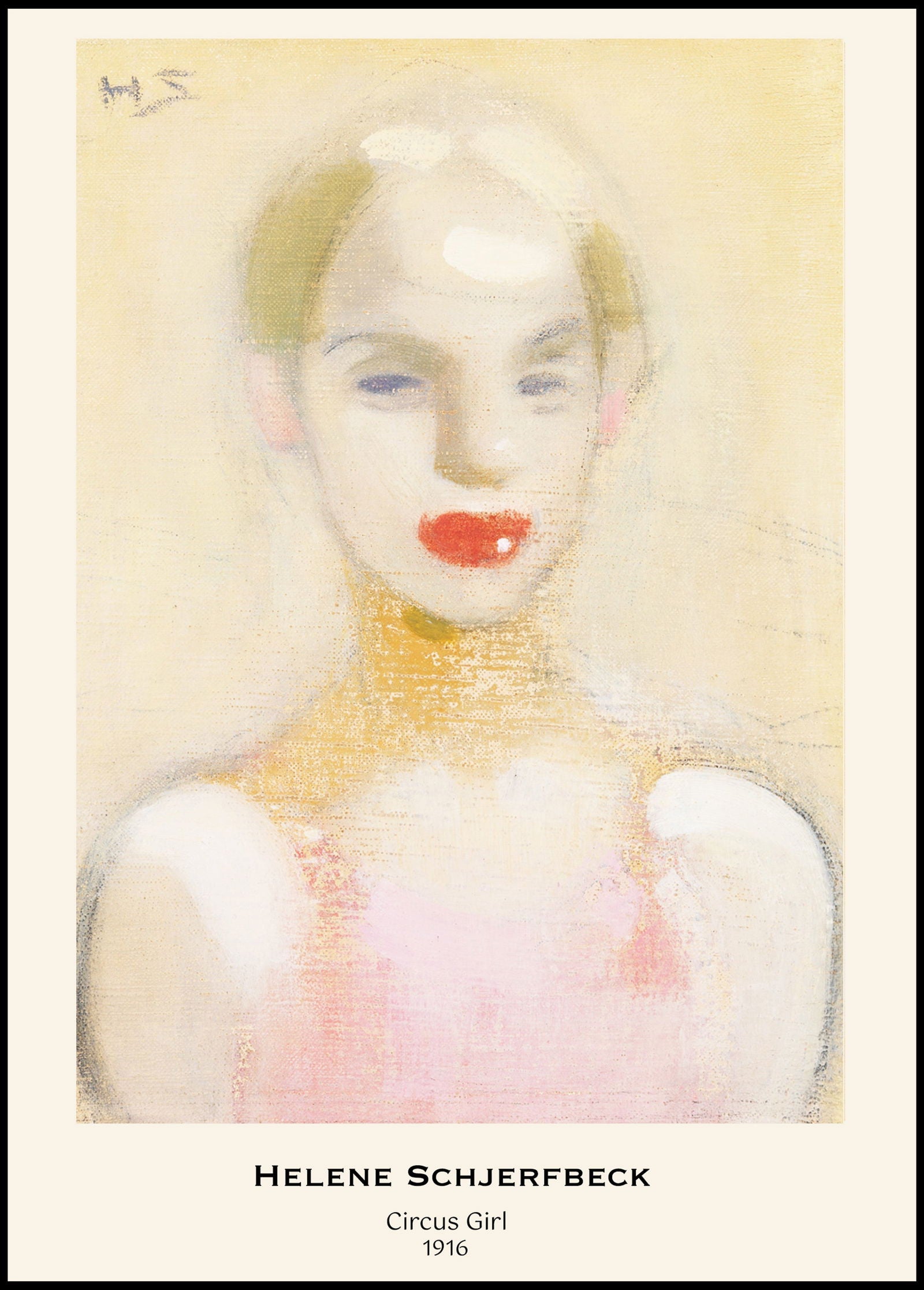 Helene Schjerfbeck - Circus Girl Poster - Hakyarts