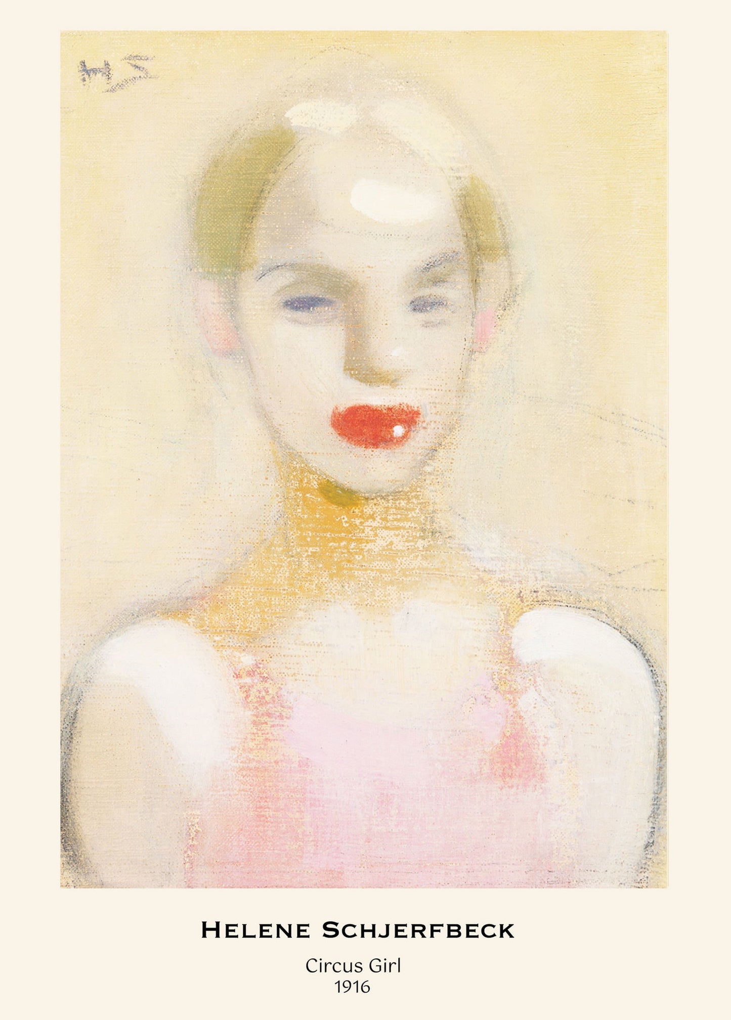 Helene Schjerfbeck - Circus Girl Poster - Hakyarts