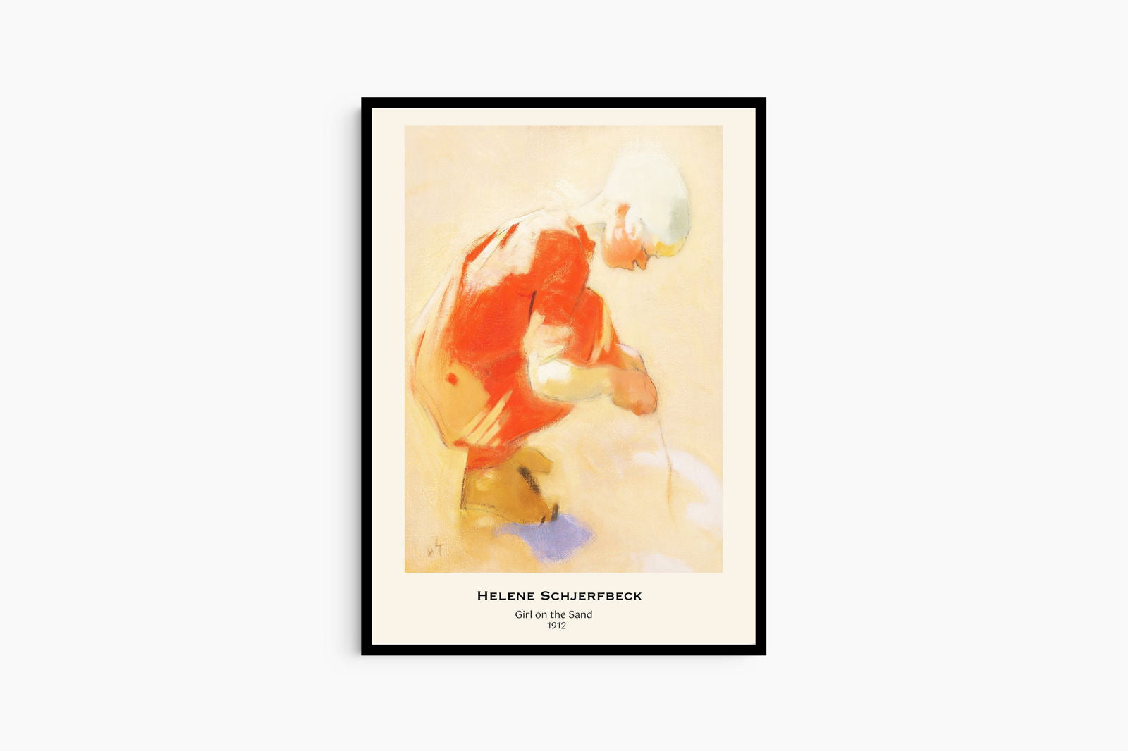 Helene Schjerfbeck - Girl on the Sand Poster - Hakyarts