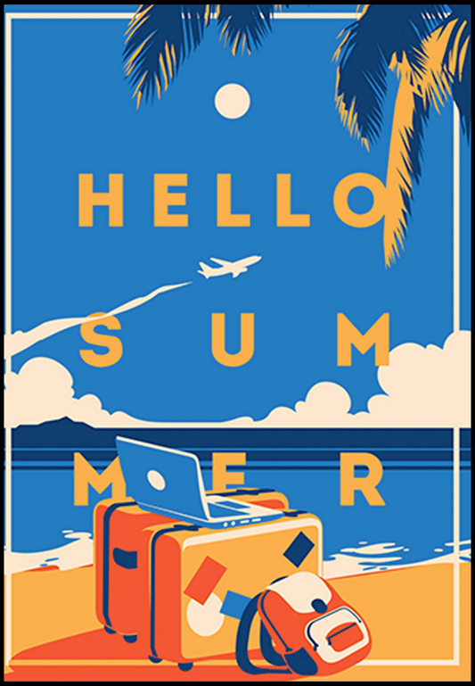 Hello Summer No 1 Poster - Hakyarts