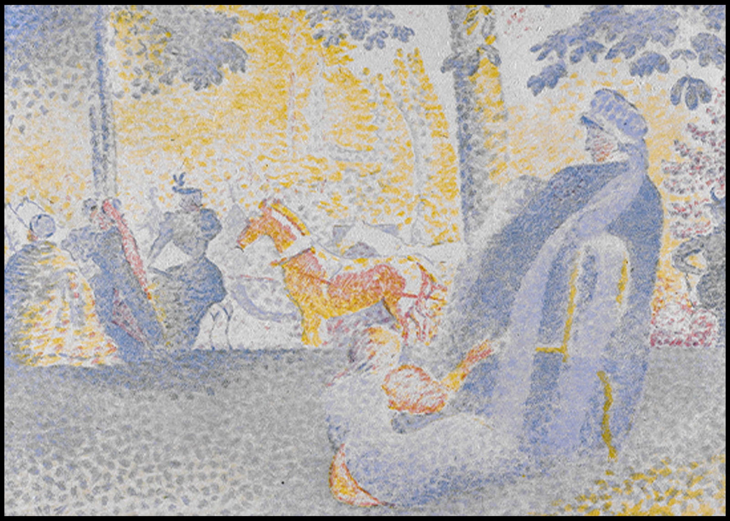 Henri-Edmond Cross - Aux Champs-Élysées - Hakyarts