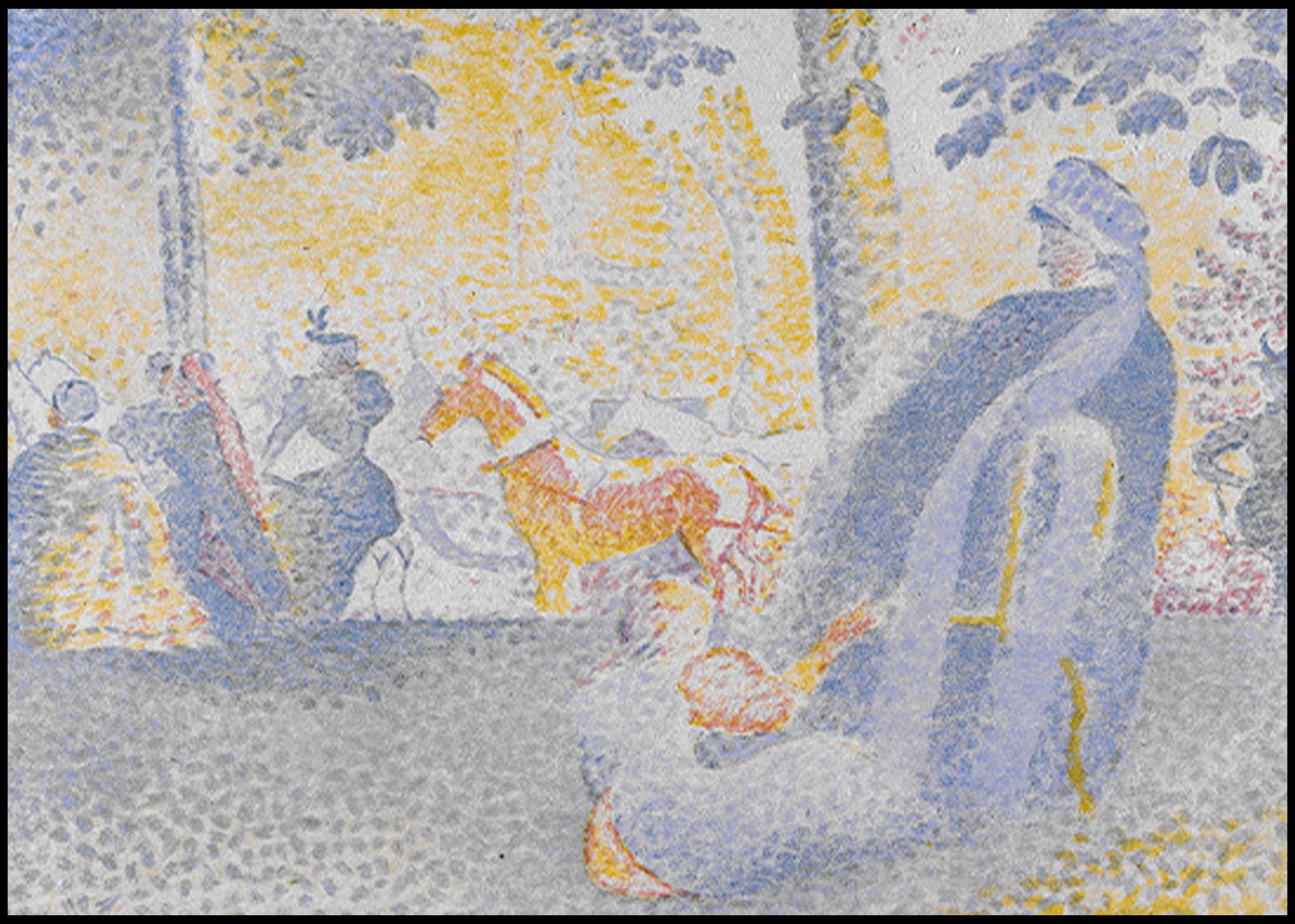 Henri-Edmond Cross - Aux Champs-Élysées - Hakyarts