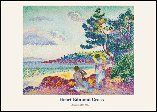 Henri-Edmond Cross - Baigneuses Poster - Hakyarts