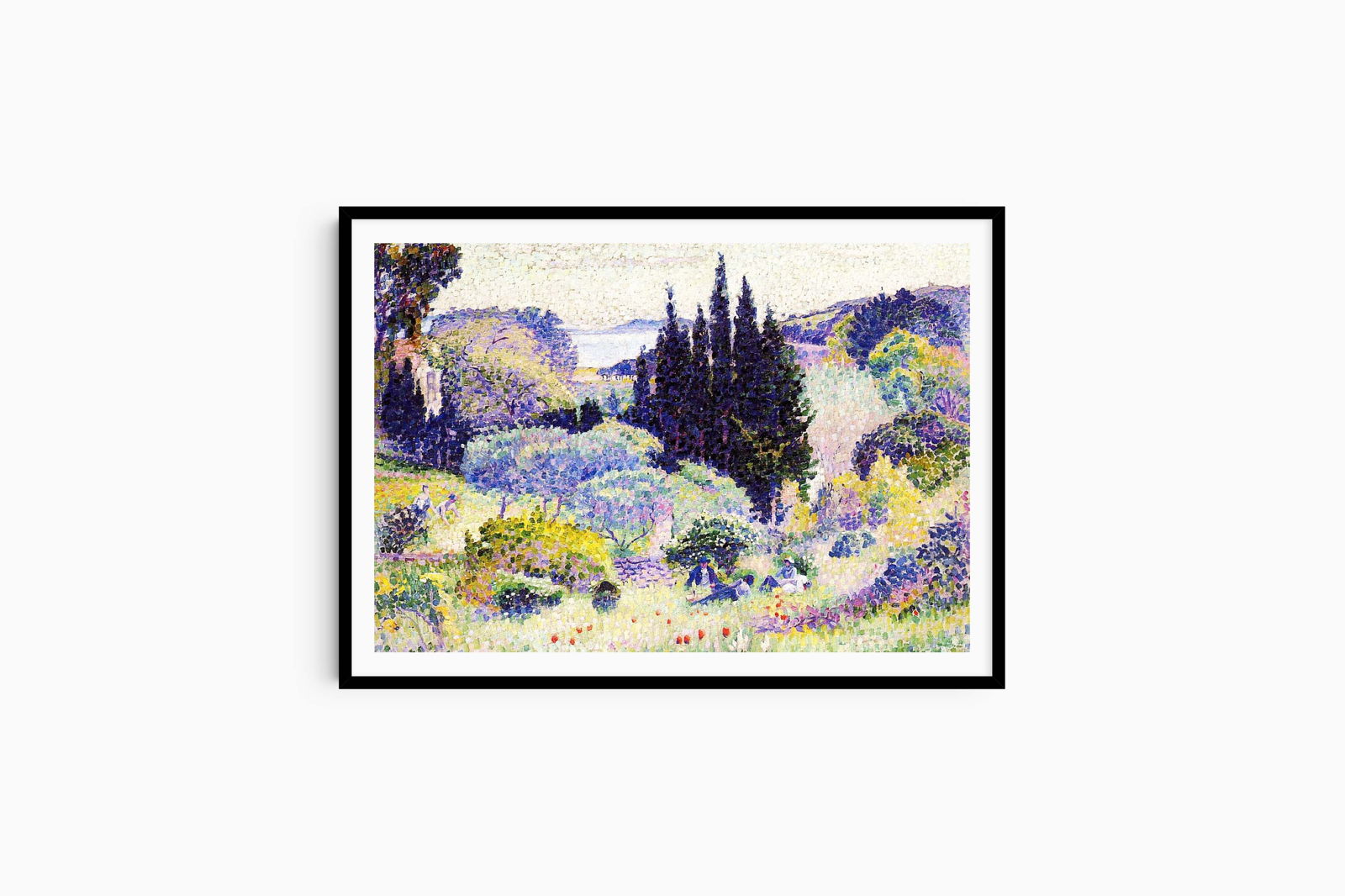 Henri-Edmond Cross - Cypress-April - Hakyarts