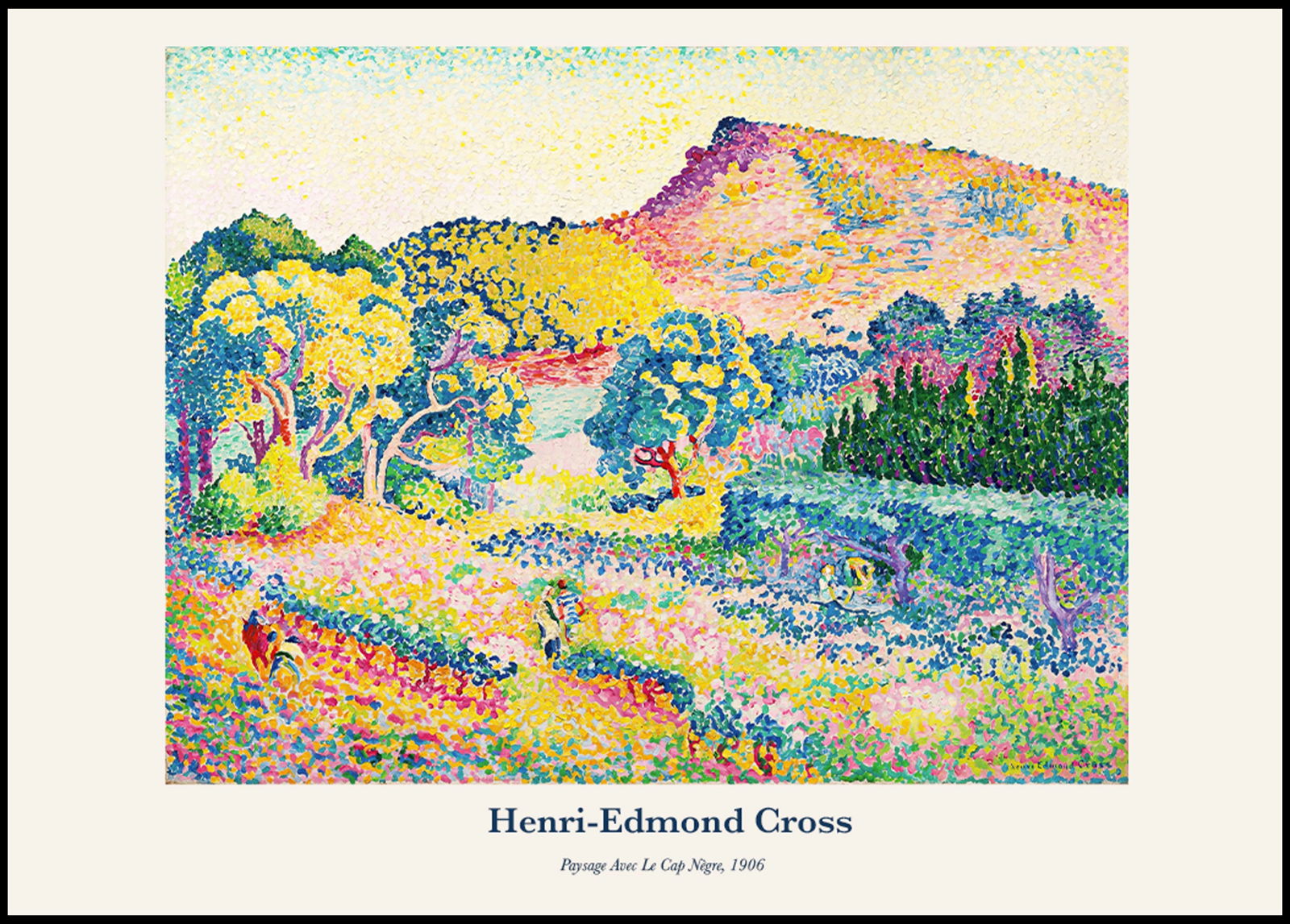 Henri-Edmond Cross  - Paysage Avec Le Cap Nègre Poster - Hakyarts