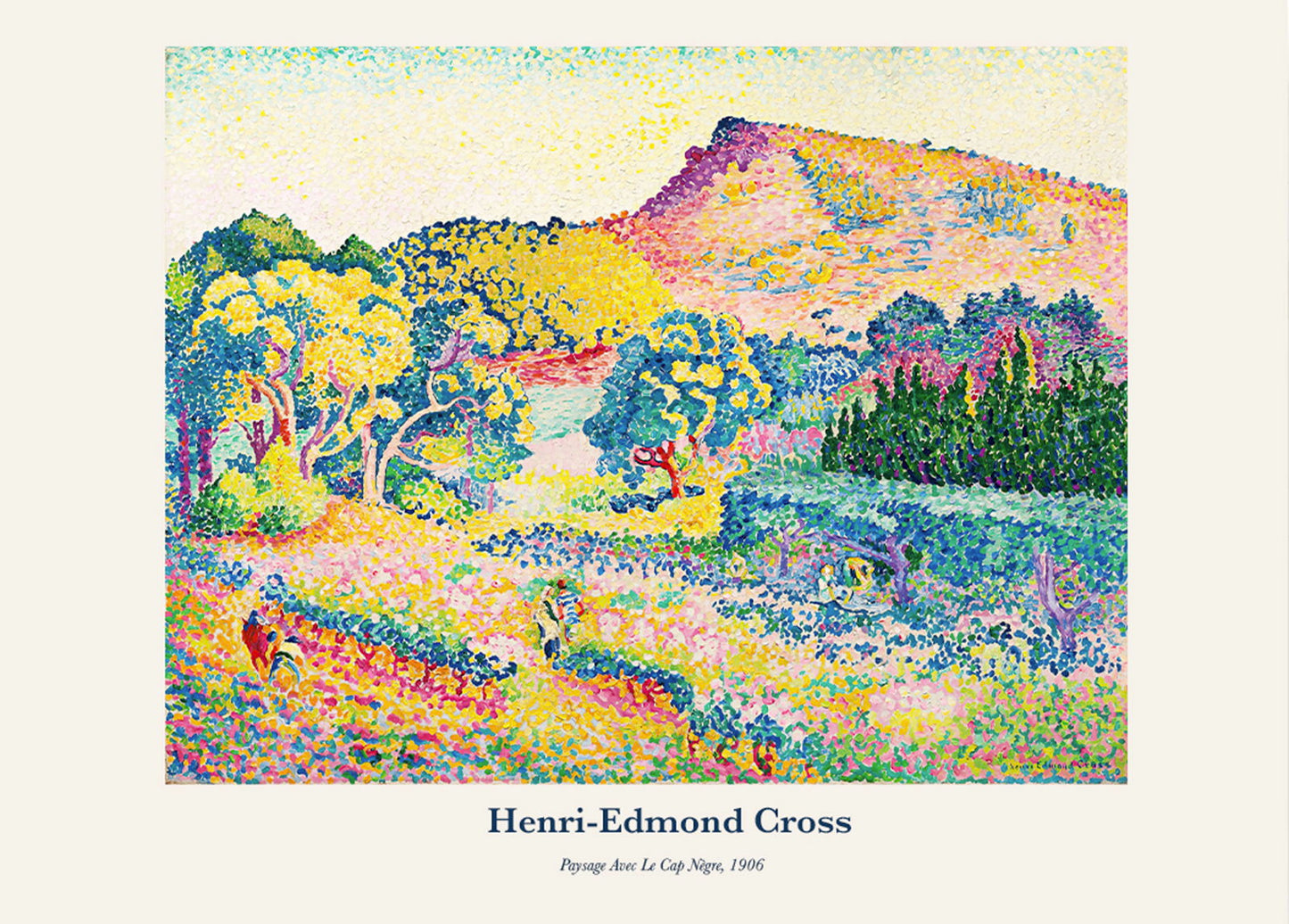 Henri-Edmond Cross  - Paysage Avec Le Cap Nègre Poster - Hakyarts