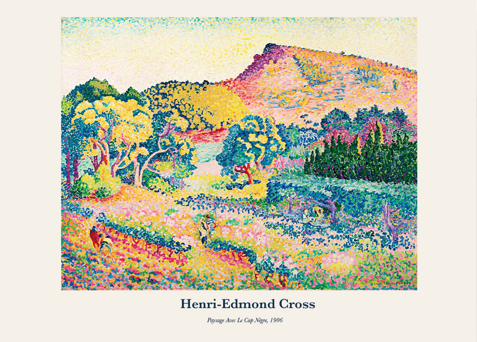 Henri-Edmond Cross  - Paysage Avec Le Cap Nègre Poster - Hakyarts