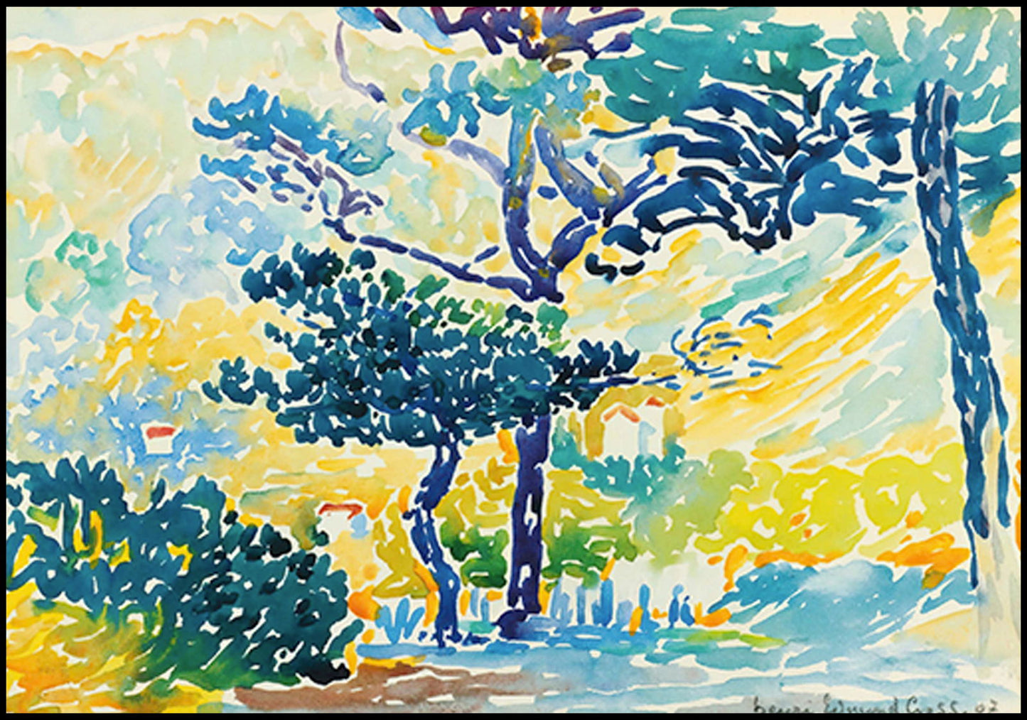 Henri-Edmond Cross - Paysage Provençal - Hakyarts