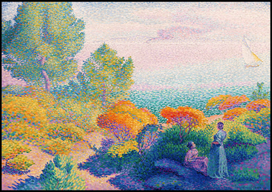 Henri-Edmond Cross - Two Women by the Shore, Mediterranean - Hakyarts