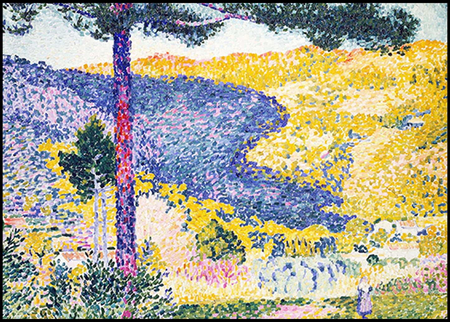 Henri-Edmond Cross - Valley with Fir - Shade on the Mountain - Hakyarts