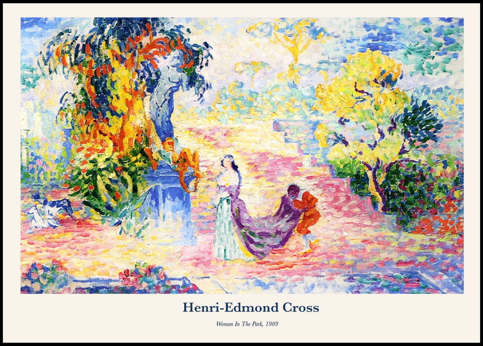 Henri-Edmond Cross - Woman In The Park Poster - Hakyarts