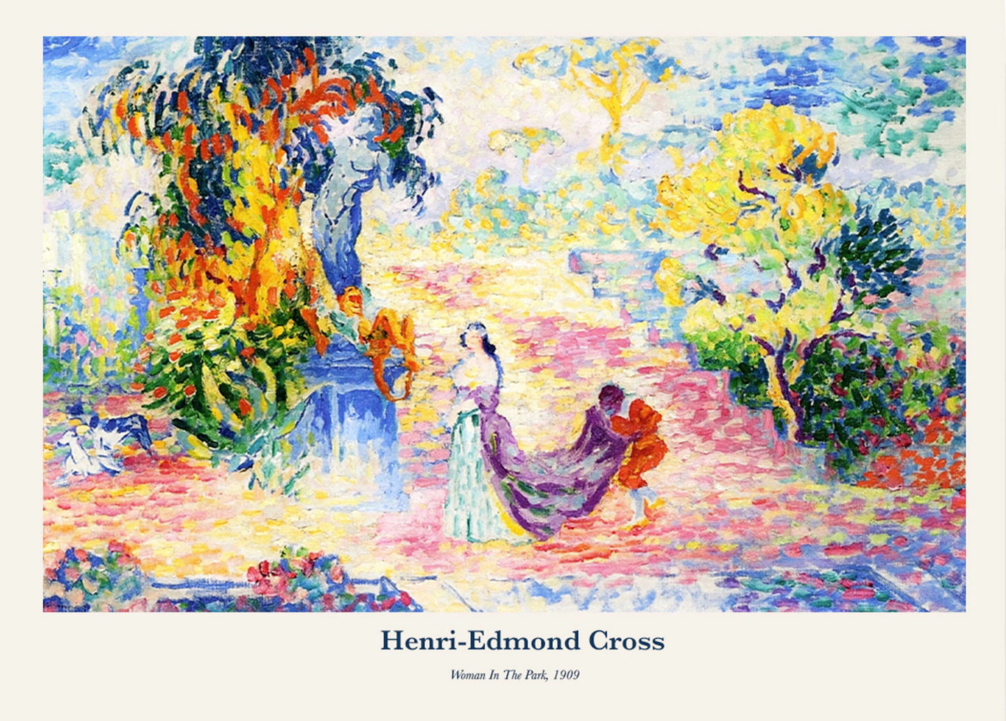 Henri-Edmond Cross - Woman In The Park Poster - Hakyarts