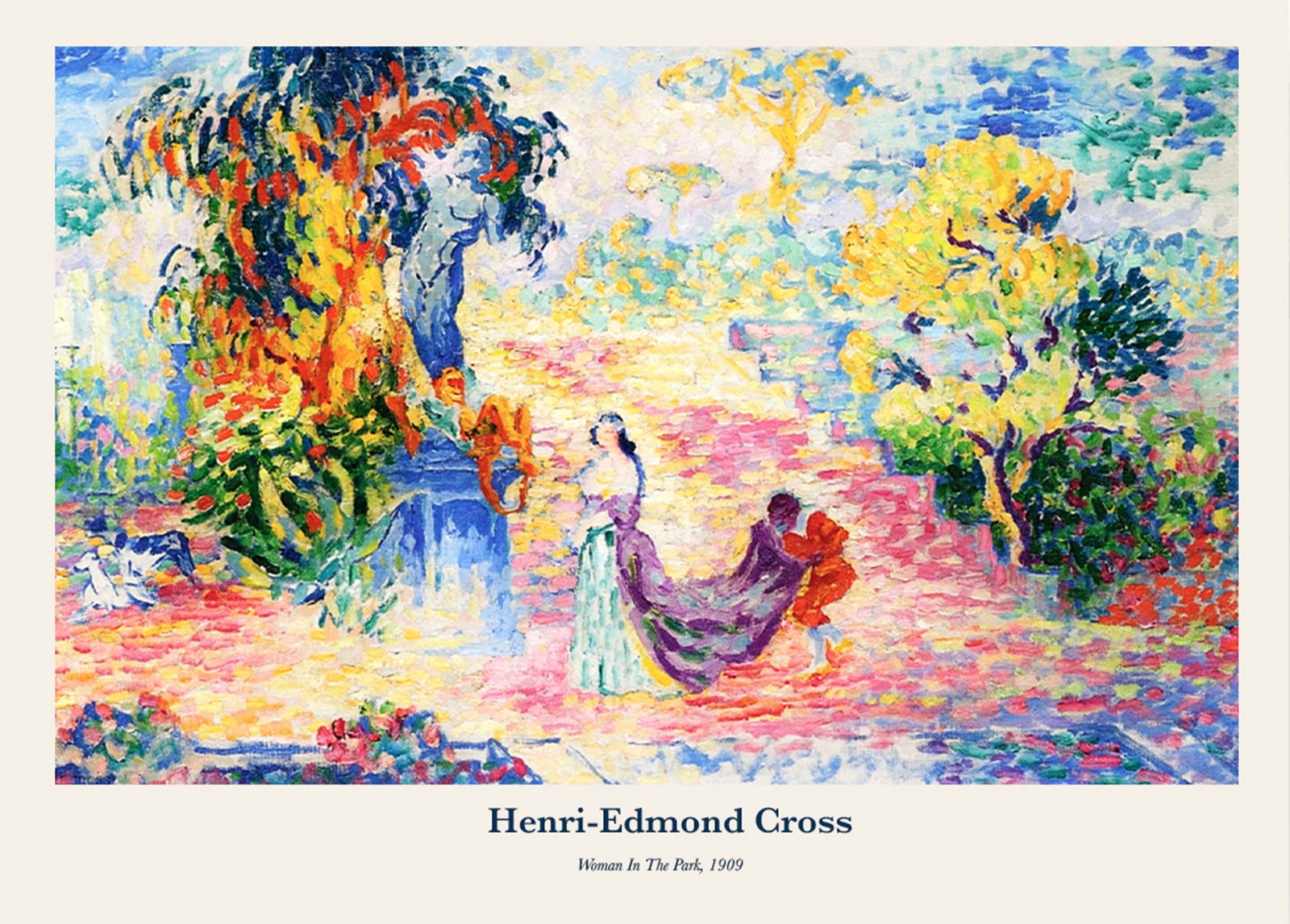 Henri-Edmond Cross - Woman In The Park Poster - Hakyarts