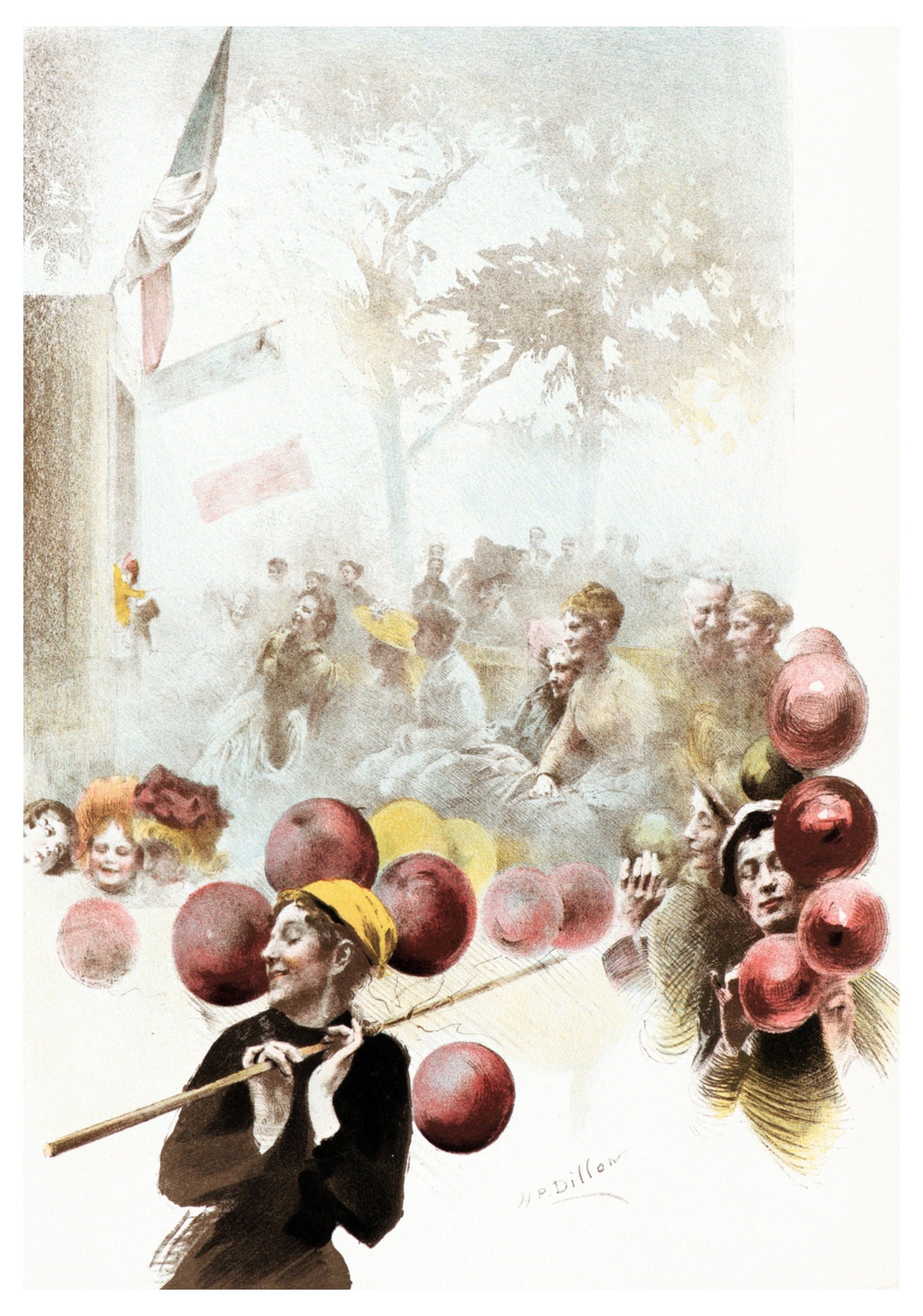 Henri-Patrice Dillon - Polichinelle Poster - Hakyarts