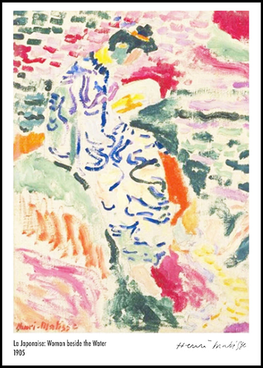 Henri Matisse - La Japonaise 'Woman beside the Water' Poster - Hakyarts