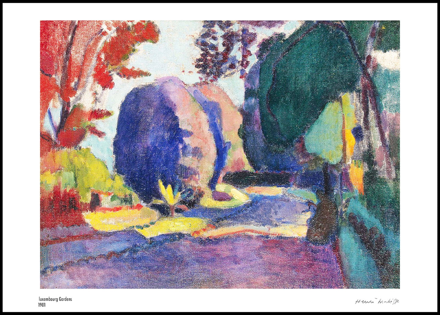 Henri Matisse - Luxembourg Gardens Poster - Hakyarts