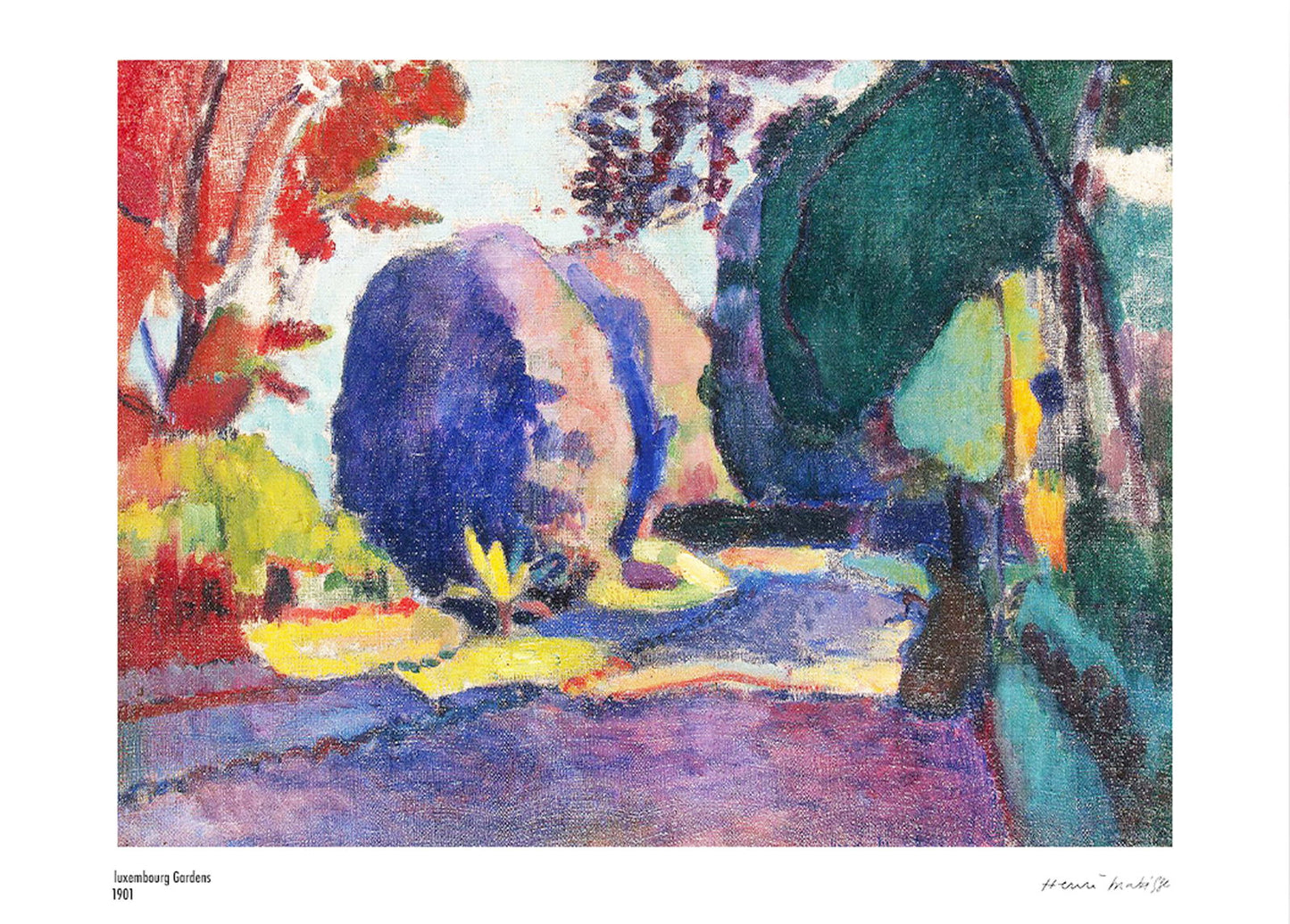 Henri Matisse - Luxembourg Gardens Poster - Hakyarts