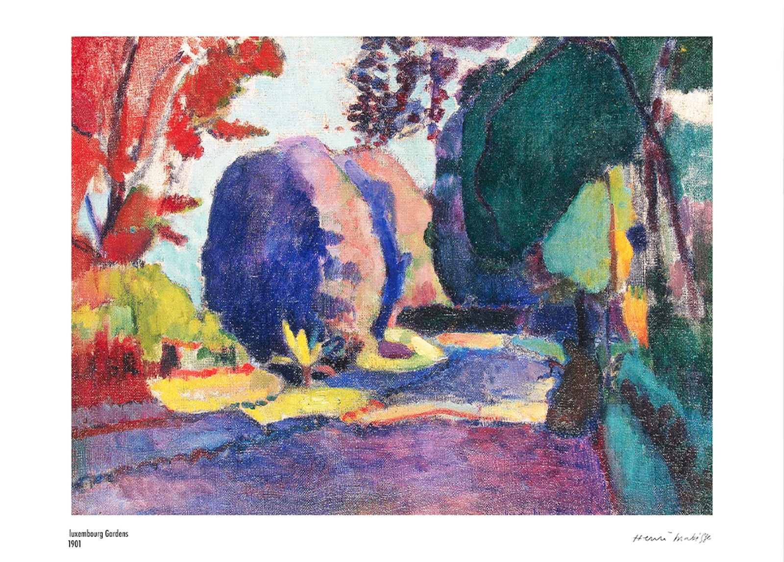 Henri Matisse - Luxembourg Gardens Poster - Hakyarts