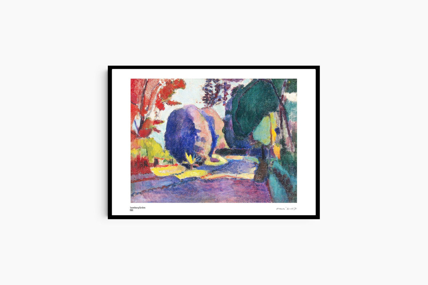 Henri Matisse - Luxembourg Gardens Poster - Hakyarts