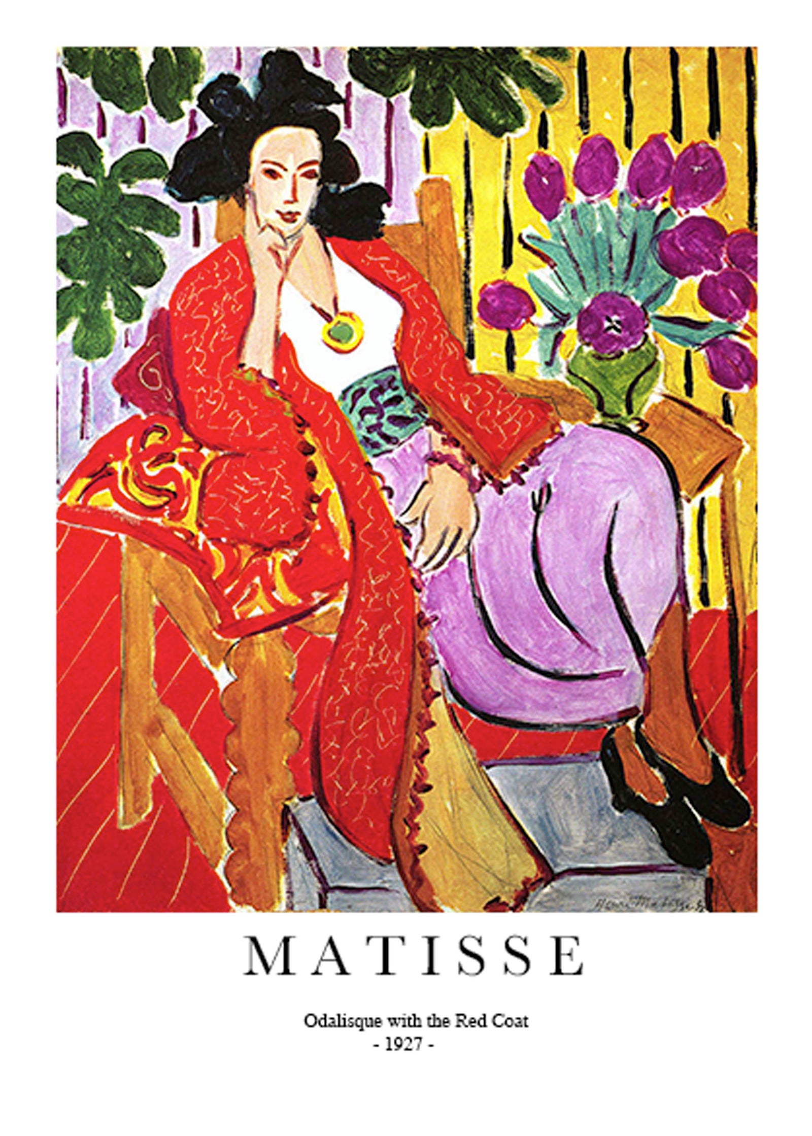 Henri Matisse  - Odalisque with the Red Coat Poster - Hakyarts