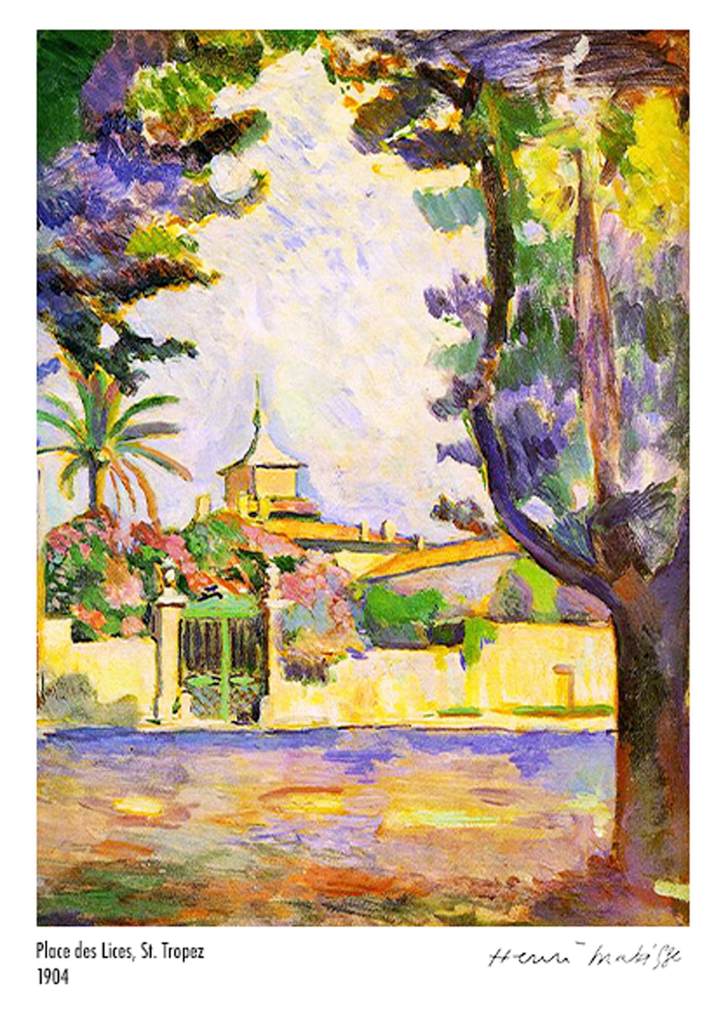 Henri Matisse - Place des Lices, St. Tropez Poster - Hakyarts