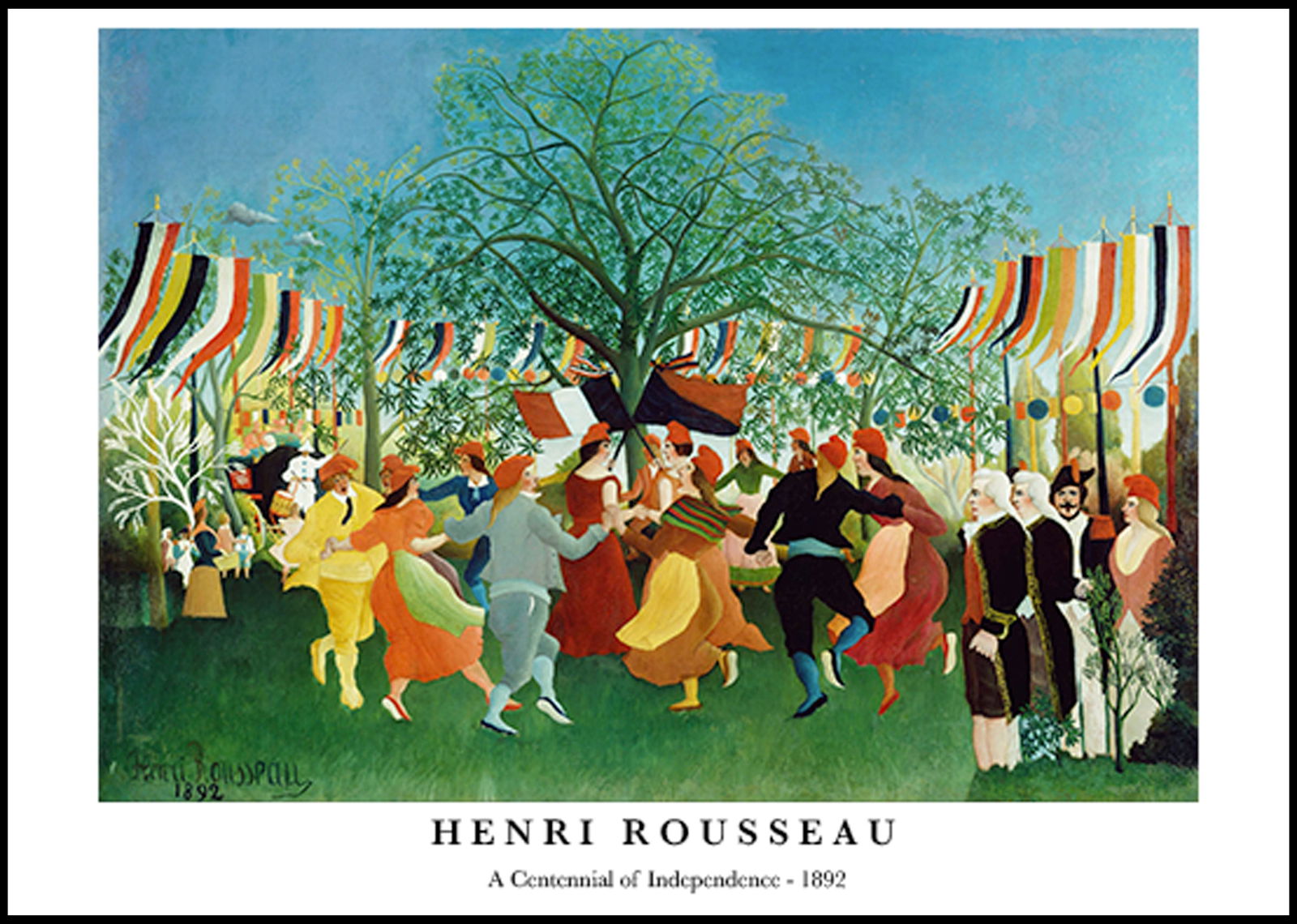 Henri Rousseau - A Centennial of Independence Poster - Hakyarts