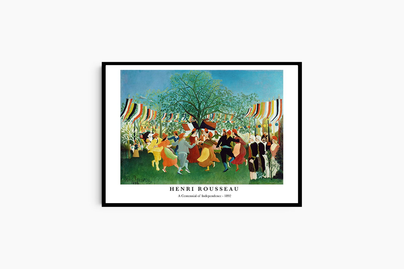 Henri Rousseau - A Centennial of Independence Poster - Hakyarts