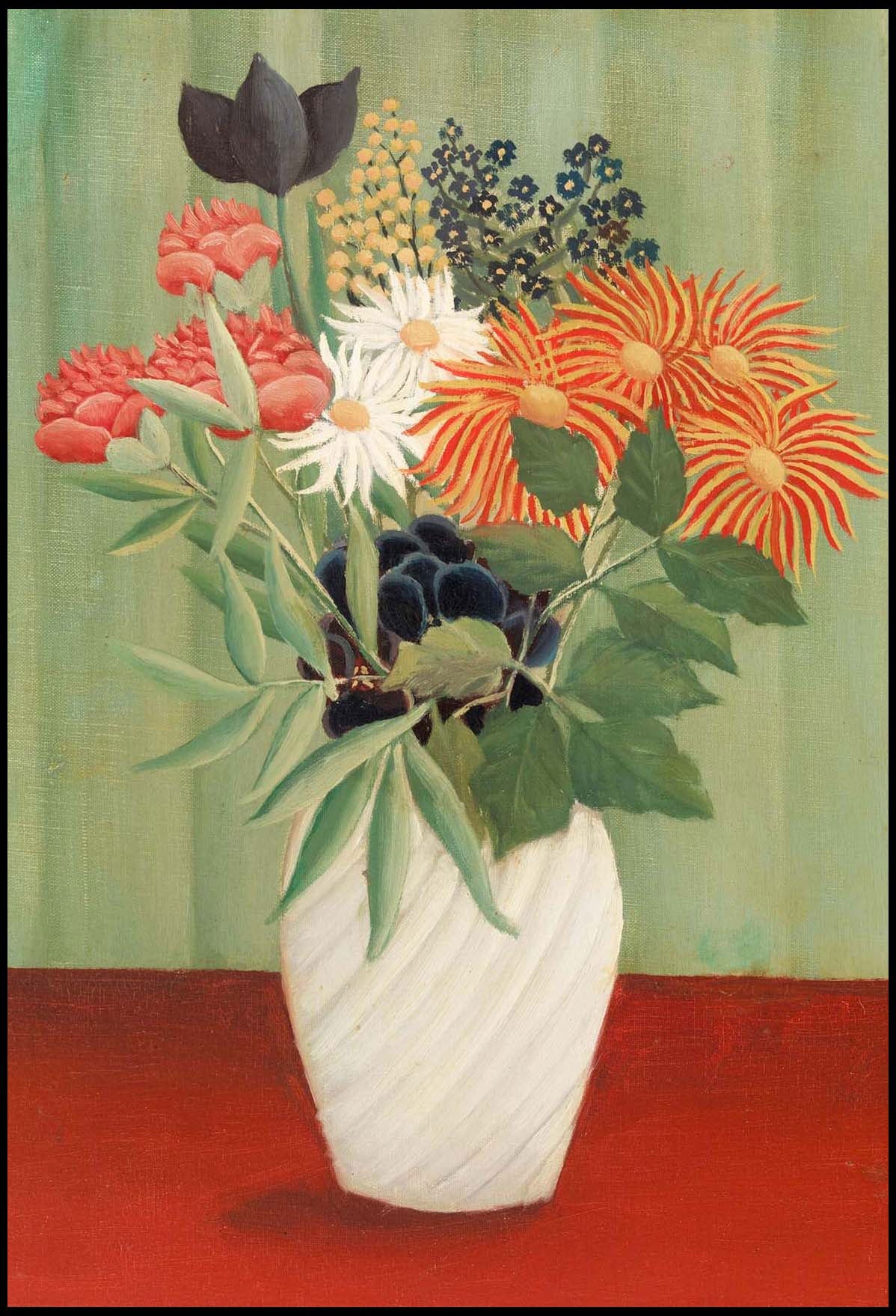 Henri Rousseau - Bouquet de Fleurs aux Reines-Marguerites et aux Tokyos - Hakyarts