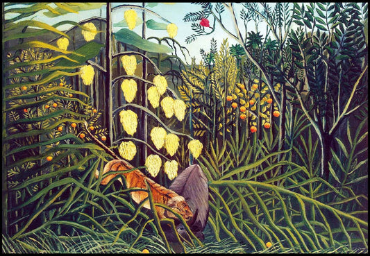 Henri Rousseau -  Combat de Tigre et de Buffle - Hakyarts