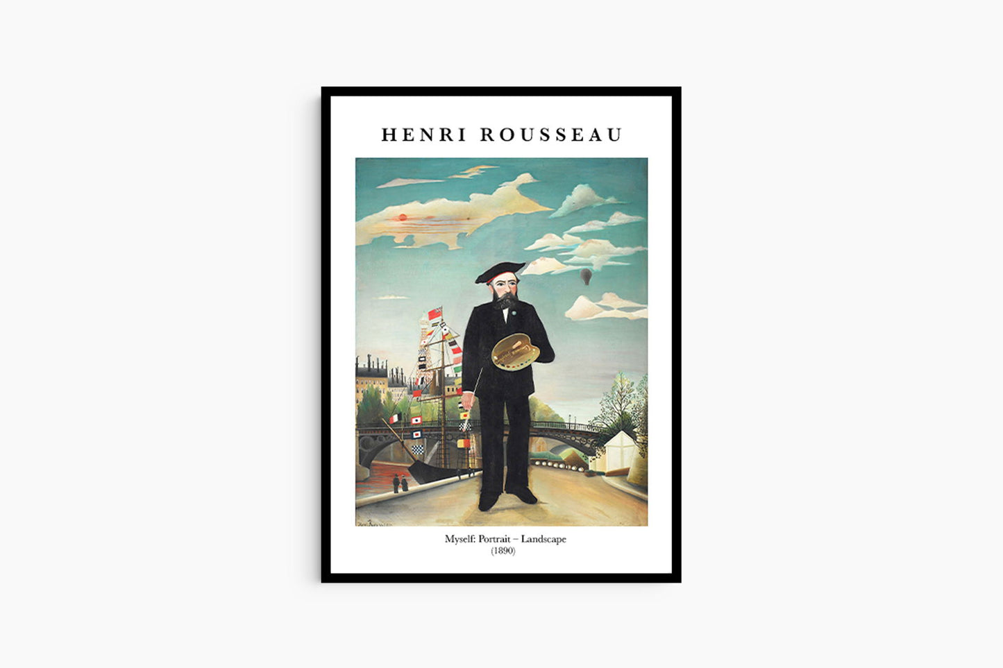 Henri Rousseau - Myself 'Portrait' Poster - Hakyarts