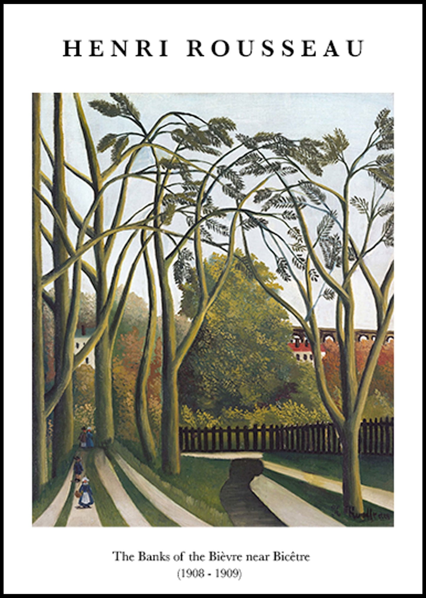 Henri Rousseau - The Banks of the Bièvre near Bicêtre Poster - Hakyarts