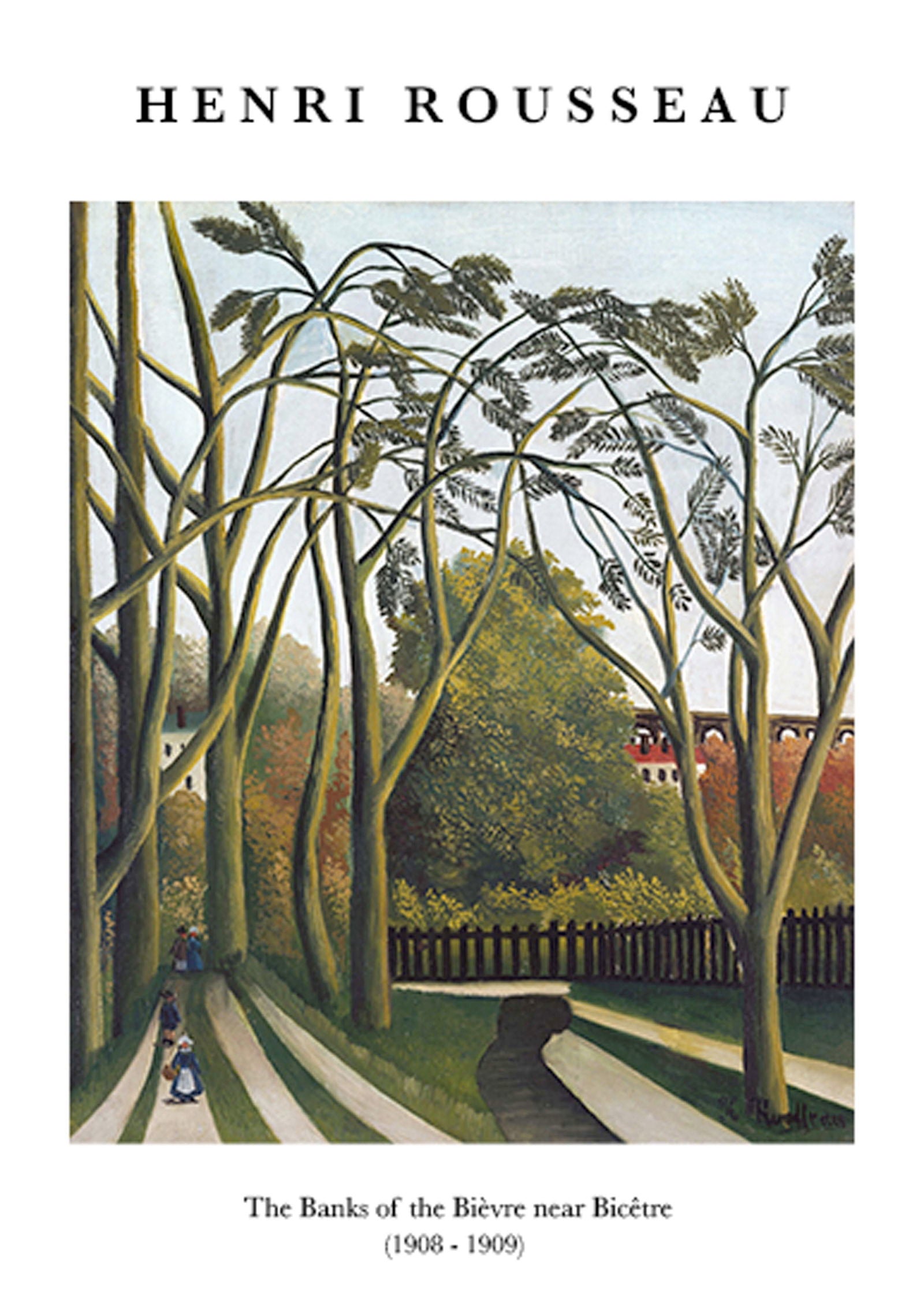 Henri Rousseau - The Banks of the Bièvre near Bicêtre Poster - Hakyarts