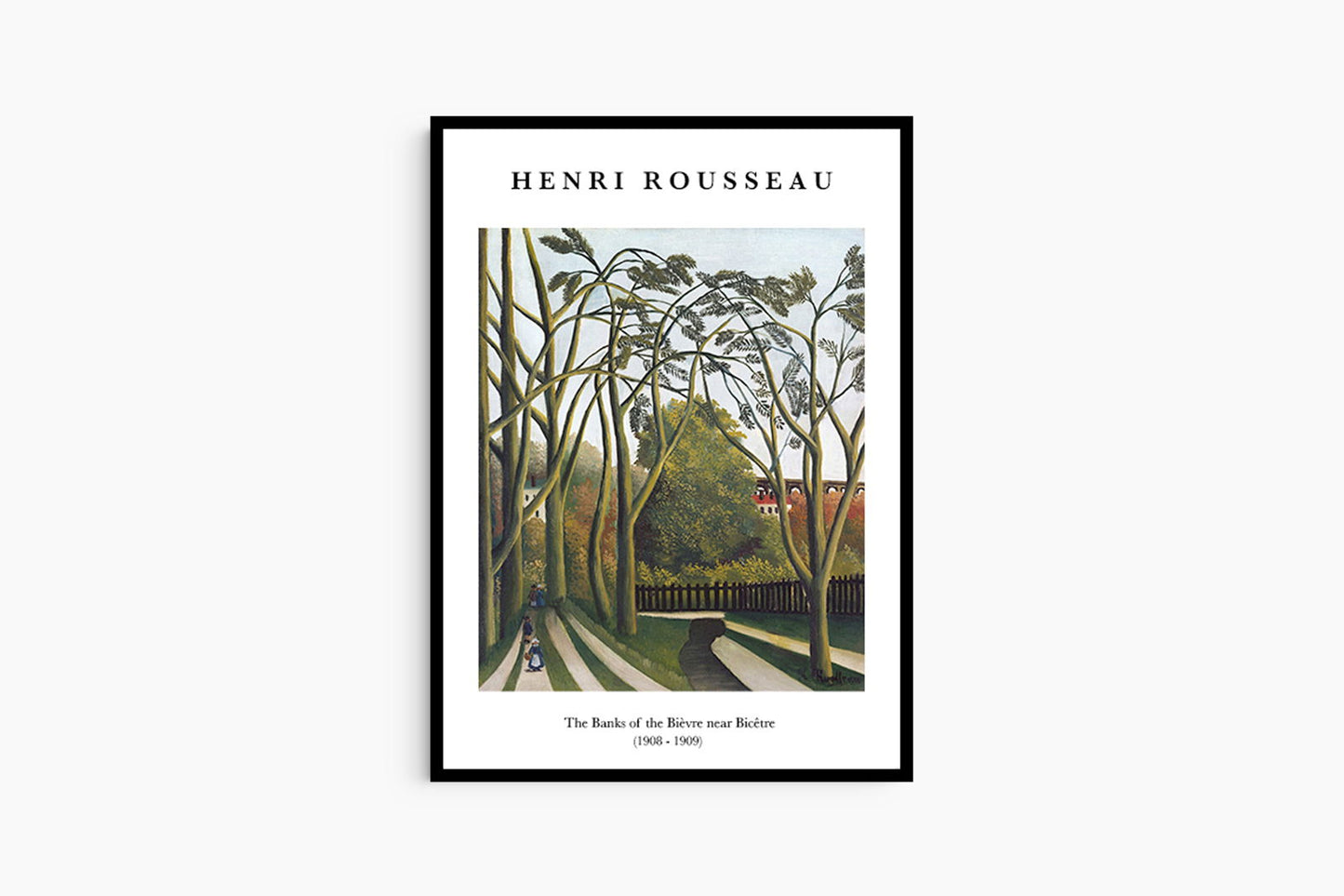 Henri Rousseau - The Banks of the Bièvre near Bicêtre Poster - Hakyarts