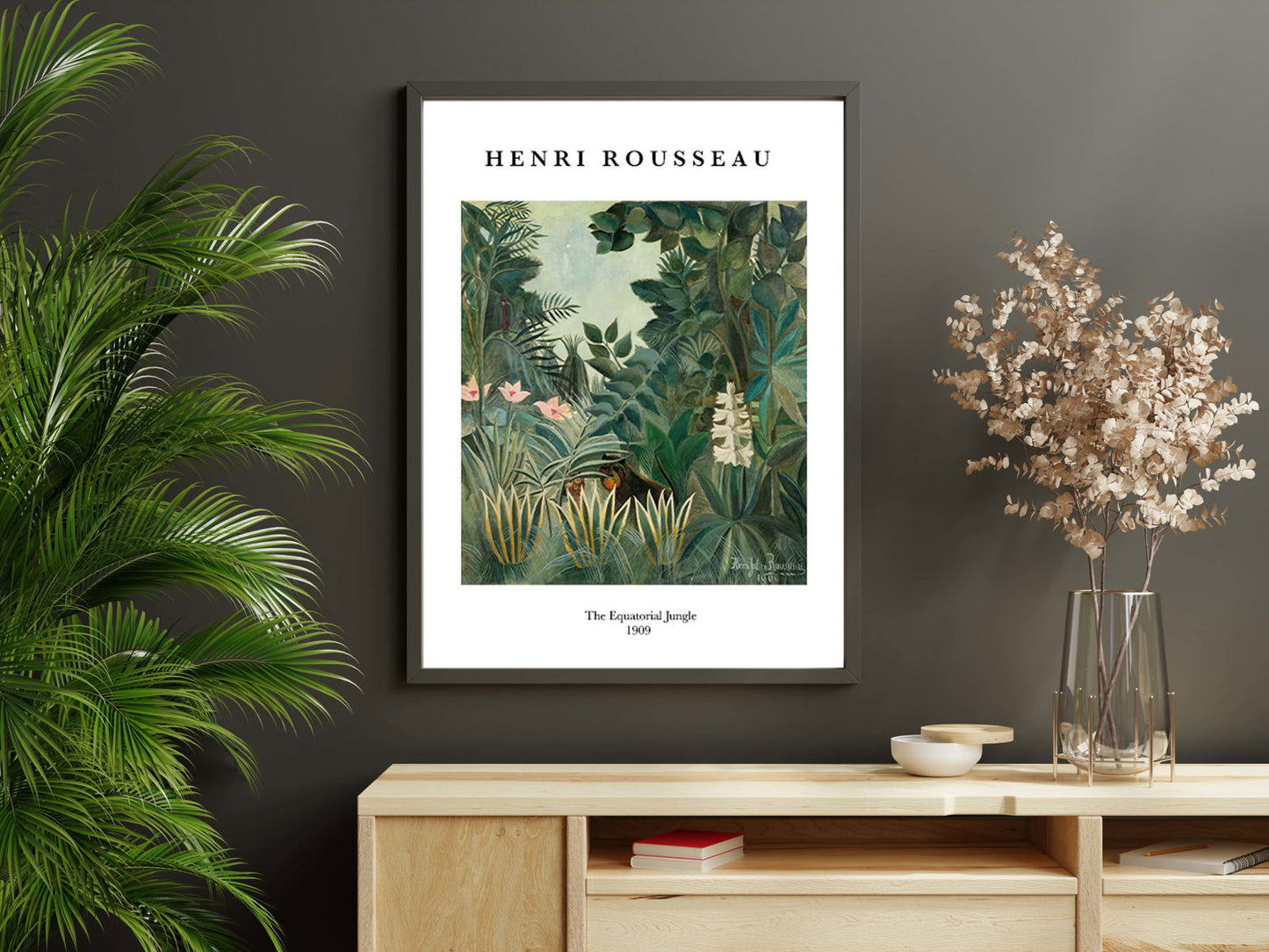 Henri Rousseau - The Equatorial Jungle Poster - Hakyarts