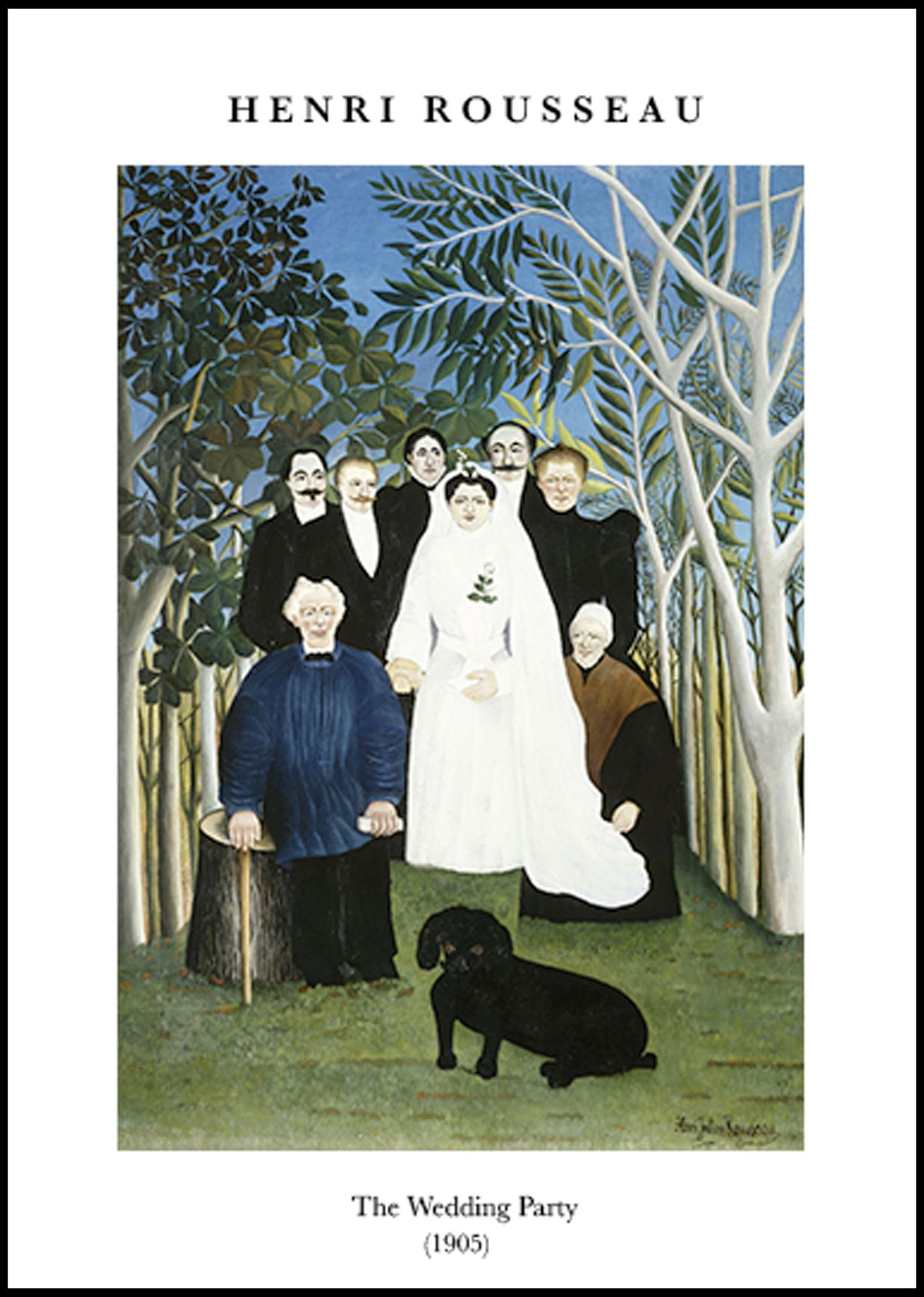 Henri Rousseau - The Wedding Party Poster - Hakyarts