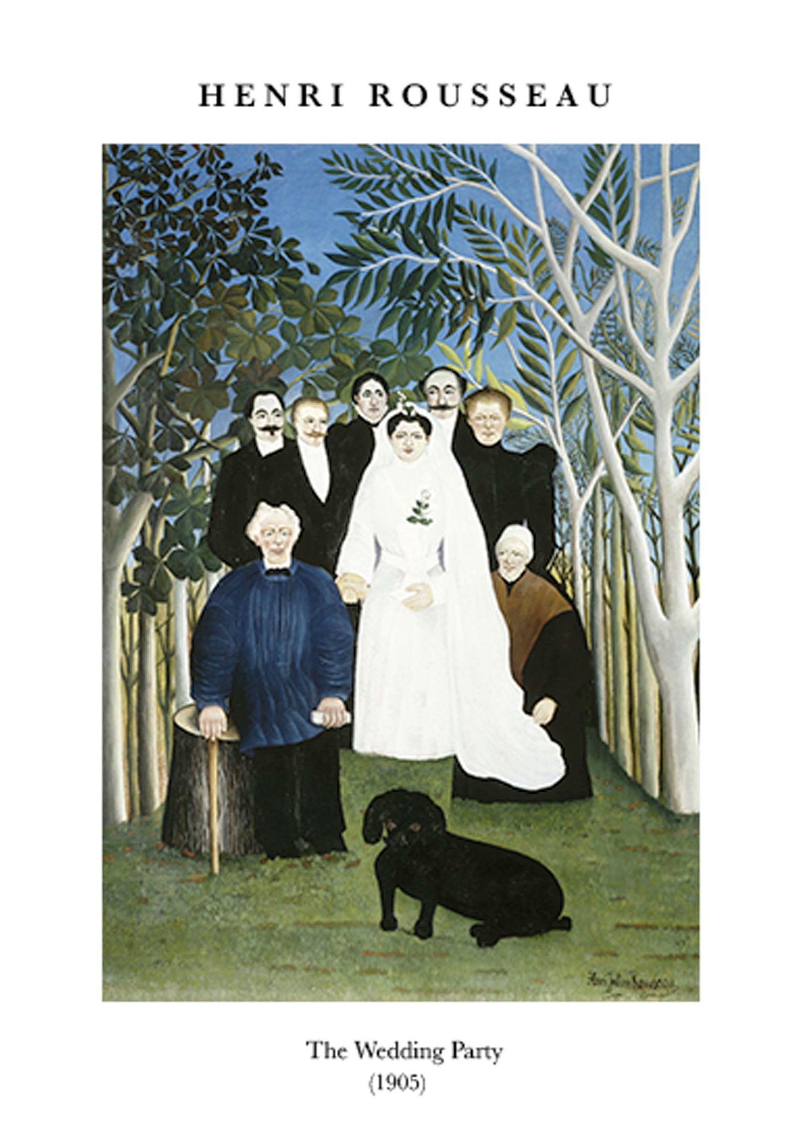 Henri Rousseau - The Wedding Party Poster - Hakyarts