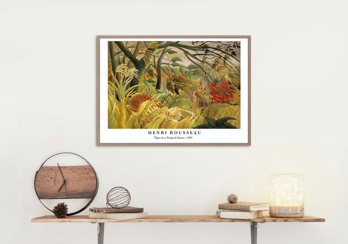 Henri Rousseau - Tiger in a Tropical Storm Poster - Hakyarts