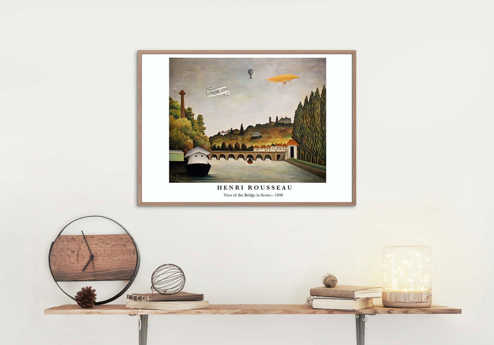 Henri Rousseau - View of the Bridge in Sevres Poster - Hakyarts