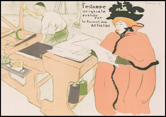 Henri de Toulouse-Lautrec - Cover for L’Estampe Poster - Hakyarts