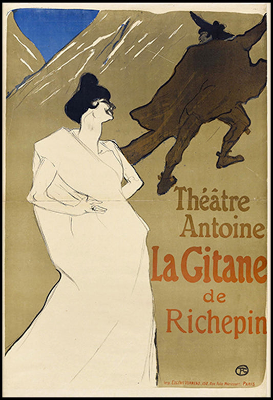 Henri de Toulouse-Lautrec - La Gitane Poster - Hakyarts