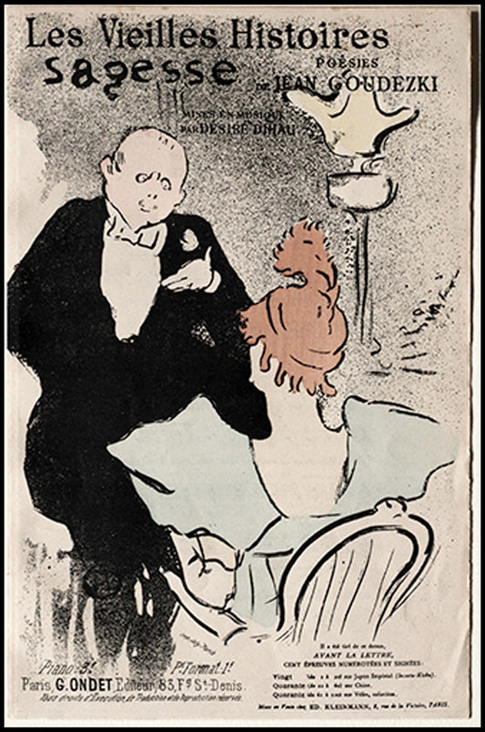 Henri de Toulouse-Lautrec - Les Vieilles Histoires Poster - Hakyarts